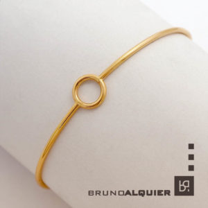 Bruno Alquier - Bracelet jonc femme en or rose