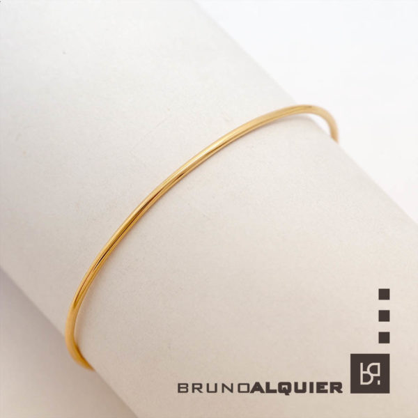 Bruno Alquier - Bracelet jonc femme en or rose